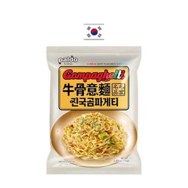 Imagem de Macarrão Instantâneo Lamen Cremoso Sabor Carne Gompaghetti 110g Paldo Coréia do Sul