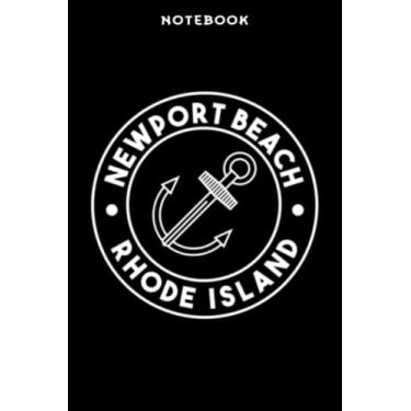 Imagem de Notebook Nēwpōrt Bēāch Rhōdē Īslānd Sōūvēnirs Pōckēt Lōgō Grāphic Nicē: 6" x 9", over 100 pages/Lined Journal,Management,Notebook Journal,Daily Organizer