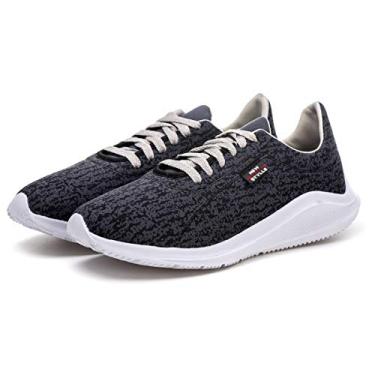 Imagem de Sapatênis masculino casual caminhada confortável Cor:Cinza;Tamanho:42