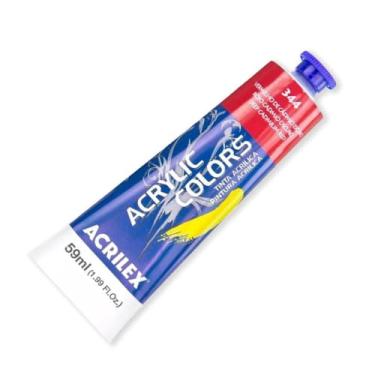 Imagem de Tinta Acrílica Acrylic Colors Acrilex 59 ml Vermelho Cádmio Escuro - 344