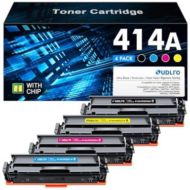 Imagem de SUDLTO Cartuchos De Toner 414A, Pacote Com 4 - Substituição Para M479Fdw M454Dw Cartuchos De Toner Hp 414A, Pacote Com 4 Toner Preto Hp 414A Para Usar Com Impressora Hp Color Pro Mfp M479Fdw M454Dw