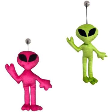 Imagem de Kit 2 Alienígena ET de Pelúcia 40cm Com Ventosa de Vidro Mascote dos C