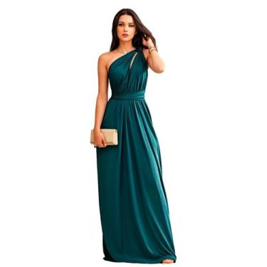 Imagem de Vestido Longo Festa Multiformas Madrinha Casamento Formatura Debutante