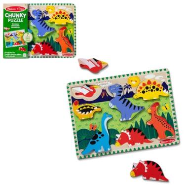 Imagem de SUNNY, Melissa & Doug, Quebra-Cabeça Infantil de Madeira, Tema Dinossauros, Acima de 2 anos