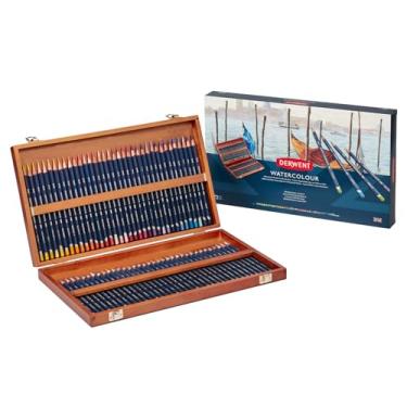 Imagem de Derwent - Lápis de Cor Watercolour 72 Cores Estojo Madeira Derwent, 32891
