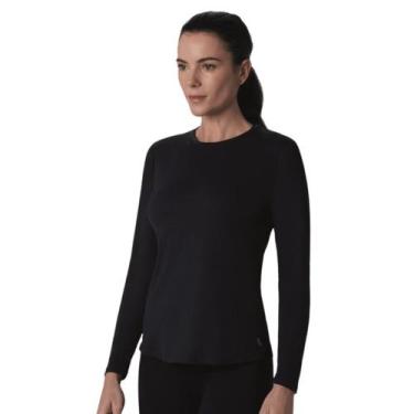 Imagem de Camiseta Manga Longa Lupo Repelente UV Adulto - Feminina, P, Preto