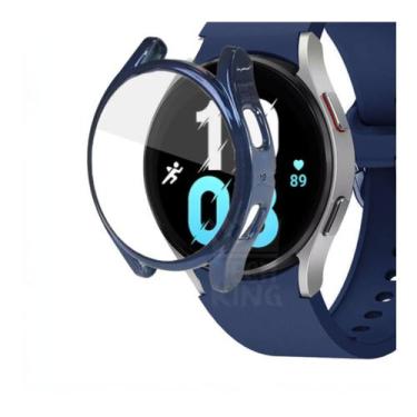 Imagem de Bumper Protetor 360 Silicone Para Galaxy Watch 5 44mm - TechKing, Azul