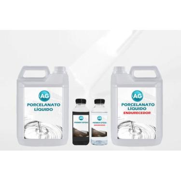 Imagem de Kit Porcelanato Líquido Branco Sinal AG - RAL9003 por M² - Resinas ag,