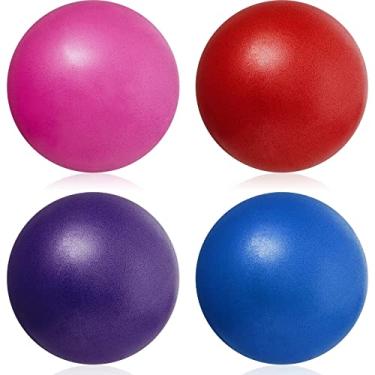 Imagem de 4 bolas de resistência à água, 25,4 cm, equipamento de treino de piscina de baixo impacto para adultos PVC equipamento de exercício aquático para mulheres e homens, esportes aquáticos, natação,