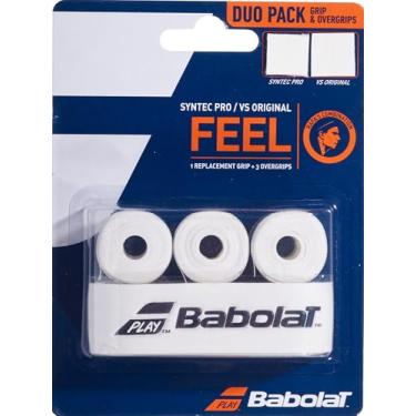 Imagem de Babolat Unissex_Adulto Syntec Pro + VS Original – Wei´ Overgrip, Branco, Tamanho Padrão