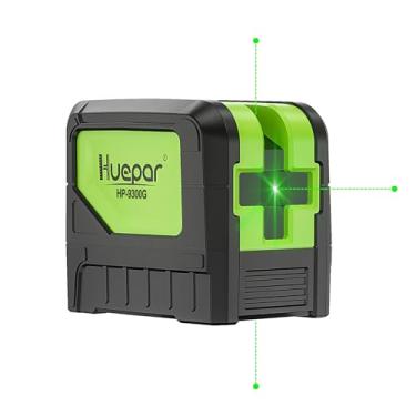 Imagem de 3 - Ferramenta de nivelamento a laser de pontos de prumo (sem linha a laser), Huepar Prumo verde autonivelante a laser de 3 pontos para solda e posicionamento de referência de pontos, alcance de