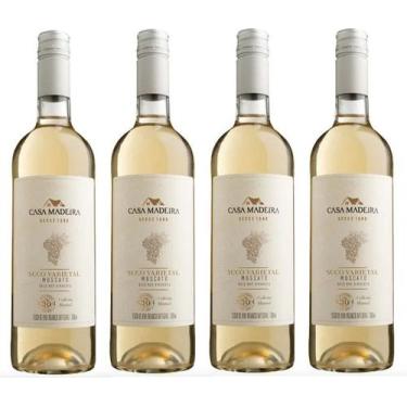 Imagem de Kit 4 Un Suco de Uva Varietal Branco Integral Moscato Casa Madeira 750