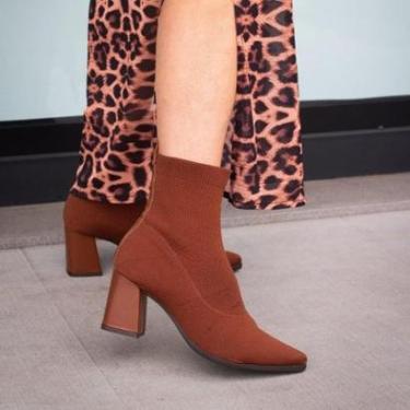 Imagem de Bota Quiz Novidade Cabedal em Tecido Tamanho:37;Cor:-Feminino