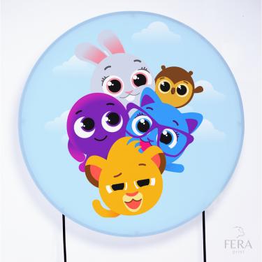 Imagem de Painel Decorativo para Festa 1,50x1,50 metros Vesti Fácil com Elástico Bolo Fofo - Fera Print