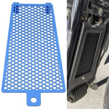Imagem de Motaux Tampa de grade do radiador para resfriador de óleo para Harley Softail Slim FLSL Fat Boy Street Bob FXBB Heritage Classic FLHC 114 Sport Glide FLSB Low Rider FXLR 2018-2022, azul