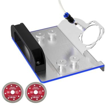 Imagem de Ferramenta de chanfradura de 45 graus, suporte de esmerilhadeira angular para corte de azulejos de 45°, ferramentas de corte de azulejos compatíveis com esmerilhadeiras angulares tipo 100, acessórios