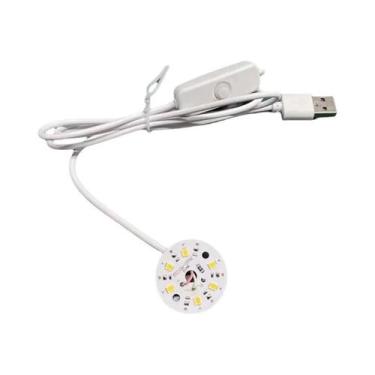 Imagem de Suporte De Lâmpada De Exibição Rotativa LED De Madeira Recarregável Ba