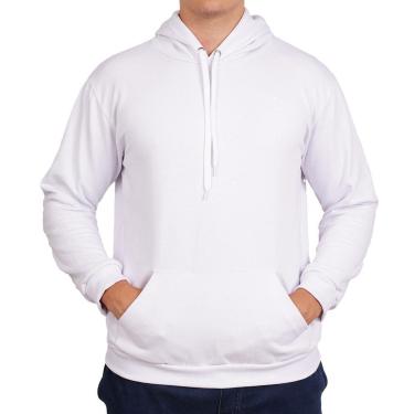Imagem de Moletom Liso Masculino Canguru Blusa de Frio Feminina-Masculino