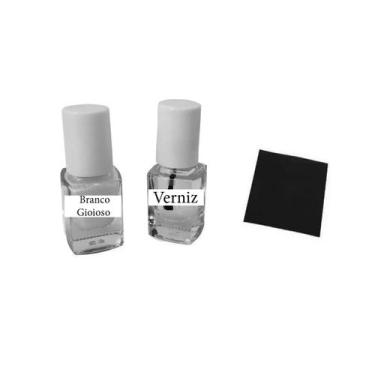 Imagem de Tinta Retoque Tira Risco Carro Fiat - Branco Gioiso - Jhow Adesivos