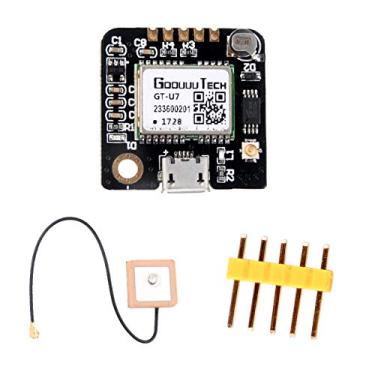 Imagem de Geekstory Módulo GPS GT-U7 Receptor GPS Navegação por Satélite Posicionamento NEO-6M com Microcontrolador 6M 51 STM32 R3 + Antena GPS Ativa IPEX Alta Sensibilidade para Drone Arduino Raspberry Pi