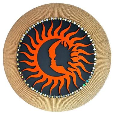 Imagem de Mandala Eclipse/Amor e União 60cm - Aqui Tem Magia