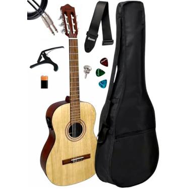 Imagem de Violão Giannini Trovador Ntr1 Eq Ns + Capa E Acessórios