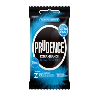 Imagem de Preservativo Prudence Ultra Sensível Extra Grande 3 Unidades