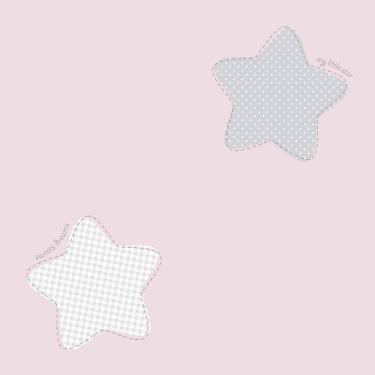Imagem de Papel De Parede Lullaby Estrela Polaris Rosa 2242 - Rolo 10m X 0,53m