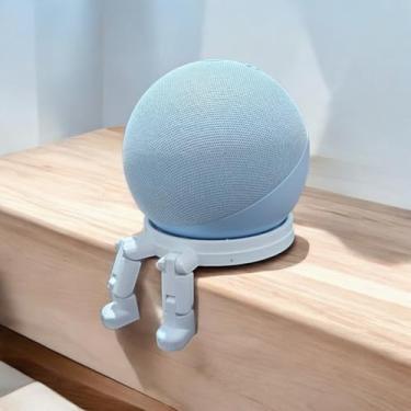 Imagem de Suporte para Echo Dot 4 e 5 Alexa Articulado - BRANCO