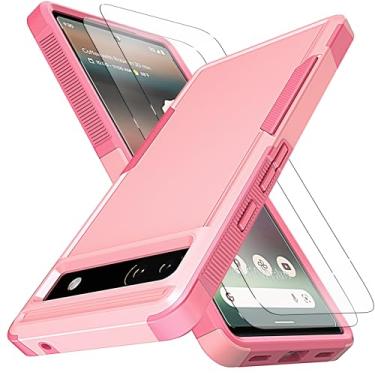 Imagem de YmhxcY Capa para Pixel 6A, [proteção contra quedas de grau militar de 3 metros] [antiderrapante] [2 peças de protetor de tela TPE HD] Capa resistente à prova de choque para Google Pixel 6A 5G 6,1