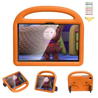 Imagem de UUcovers Capa infantil para tablet Samsung Galaxy Tab A7 de 10,4 polegadas 2022/2020 (modelo: SM-T503/T509/T500/T505/T507) com alça de silicone macio à prova de choque leve capa protetora para