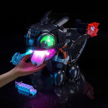 Imagem de BrickBling LED Light Kit Compatible with Lego How to Train Your Dragon: Toothless 10375 (Not Come with Model) (Touch Control Version)