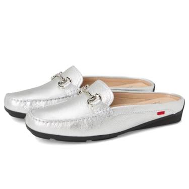 Imagem de Marc Joseph New York Mocassim feminino Ocean Drive Mule, Prata caída, 39