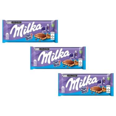 Imagem de Kit 3 Chocolate Milka - Chips Ahoy Ou Lu