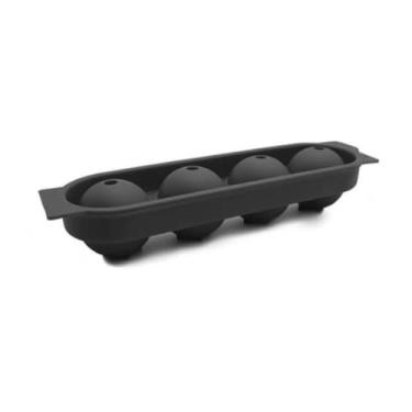 Imagem de Forma de Gelo Silicone 4 Esferas Grandes Para Drinks - Genérico