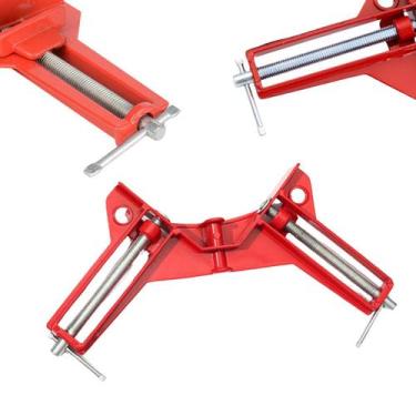 Imagem de Grampo Sargento de Canto Angular 90 Graus Marceneiro Cantoneira Snel F