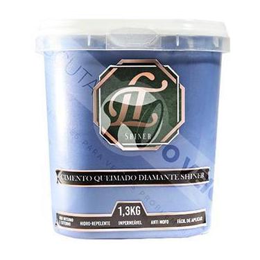 Imagem de Tinta Efeito Cimento Queimado 1,3KG Safira Lt Shine - LT SHINER