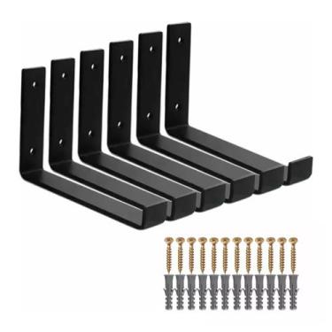 Imagem de Kit 6 Unid Mão Francesa Invertida 20cm Para Tábua Industrial - Biciclo