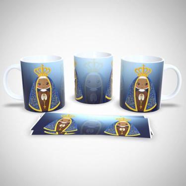 Imagem de Caneca de Porcelana Decorada 325ml Frases Religiosas - Generic