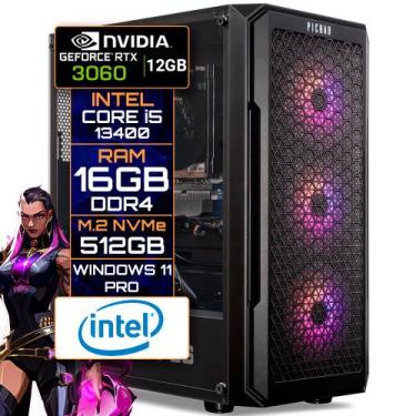 Imagem de Computador Gamer Core i5-13400, RAM 16GB (2x8), SSD NVMe 512GB, RTX 30