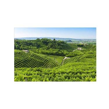 Imagem de Paisagens Pintura em Tela-Árvore campo-Arte Parede Natureza-Pôster Decoração Sala de Estar Banheiro 20x30cm Sem Moldura