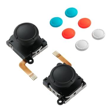 Imagem de GuliKit Switch Joysticks Replacement, Updated Anti-Drift TMR Electromagnetic Joystick For Switch LCD/OLED Joy Con & Switch Lite, Analog Thumbstick Upgrade Kit With Multiple Color Stick Caps