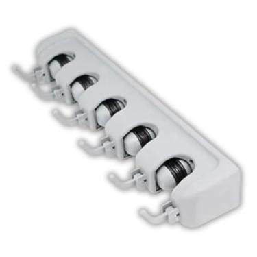 Imagem de Suporte de Parede para Vassouras, Rodo, Ferramentas e Esfregão – Organizador Inteligente Antibagunça com Fixação Segura