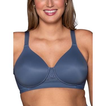 Imagem de Vanity Fair Sutiã feminino completo de beleza nas costas, tecido elástico em 4 vias, bojos levemente forrados até H, Sem aro - Blue Harbor, 38C