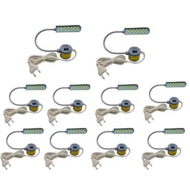 Imagem de Luminaria 20 Leds Haste Flexivel Maquina Costura 10 unidades - YOKE, B