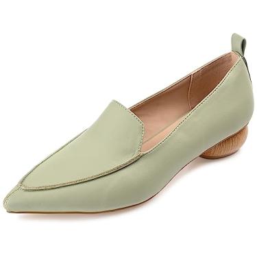 Imagem de Journee Collection Mocassim feminino Maggs sem salto, Sálvia, 7