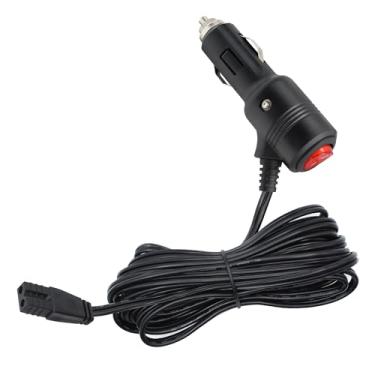 Imagem de Xilaghy Cabo de alimentação CC com plugue de isqueiro de 12 V com interruptor liga/desliga para refrigerador de geladeira de carro, cabo de extensão de energia de 2 pinos com indicador LED (4 m/157