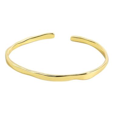 Imagem de Bracelete Dourado Torcido Folheado Ouro 18K Luxo Classico