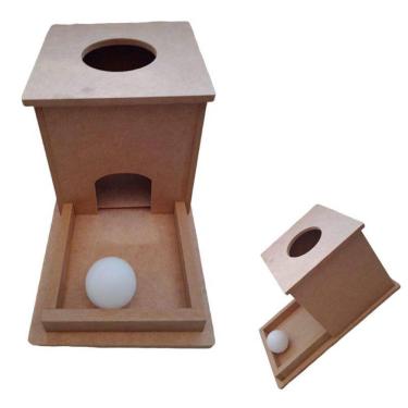 Imagem de Brinquedo Pedagógico Em Madeira Caixa Permanência Montessori