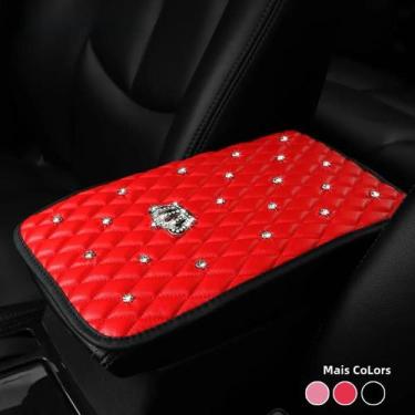 Imagem de Almofada De Apoio Para Braço De Carro Em PU Macio Com Diamantes Para H